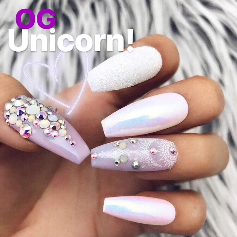 OG Unicorn Chrome Swarovski Crystal Pastel Iridescent Glitter