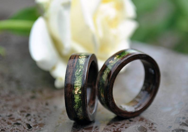Ring wood wood rings for men 5 Year Anniversary Wooden