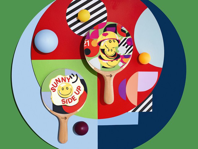 “Sunny Side Up” Ping Pong Paddle