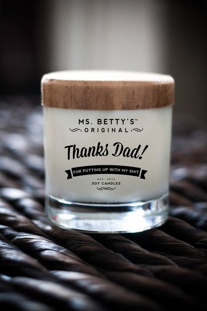 Thanks Dad! Scented Candle