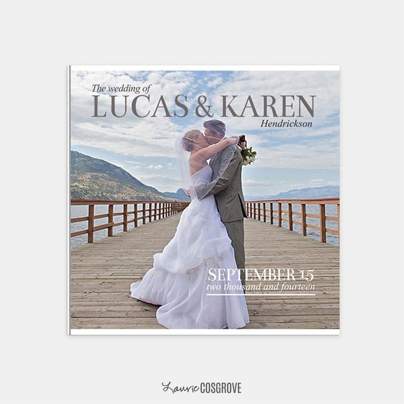 Wedding Album Template: Forever  10×10 Wedding Book Photoshop
