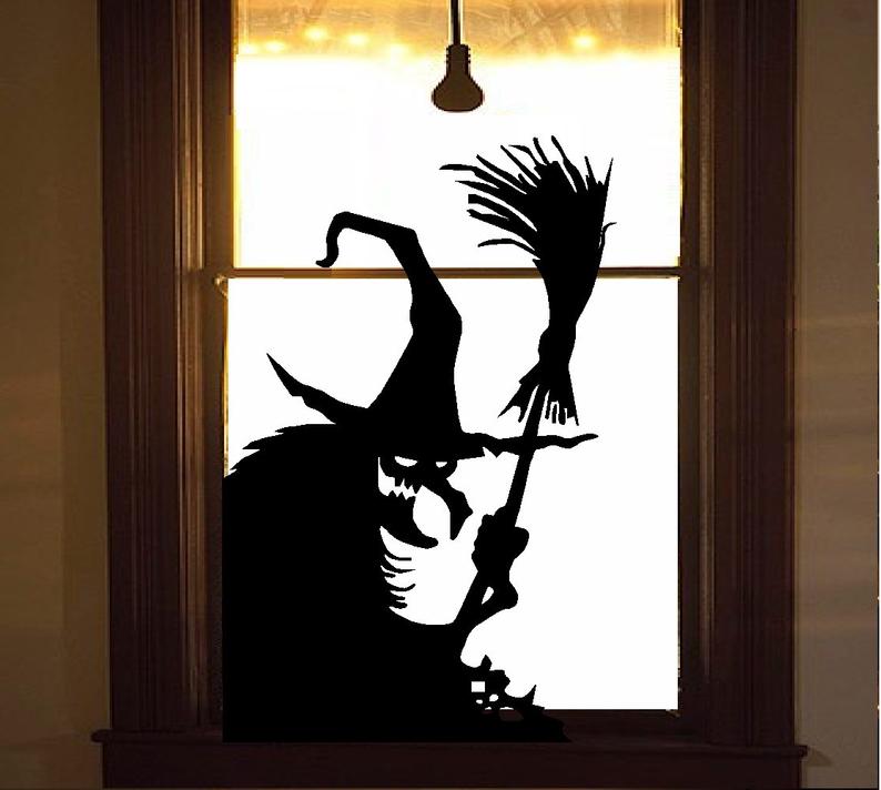 Wicked Witch 11 Wall or Window Decal : Halloween