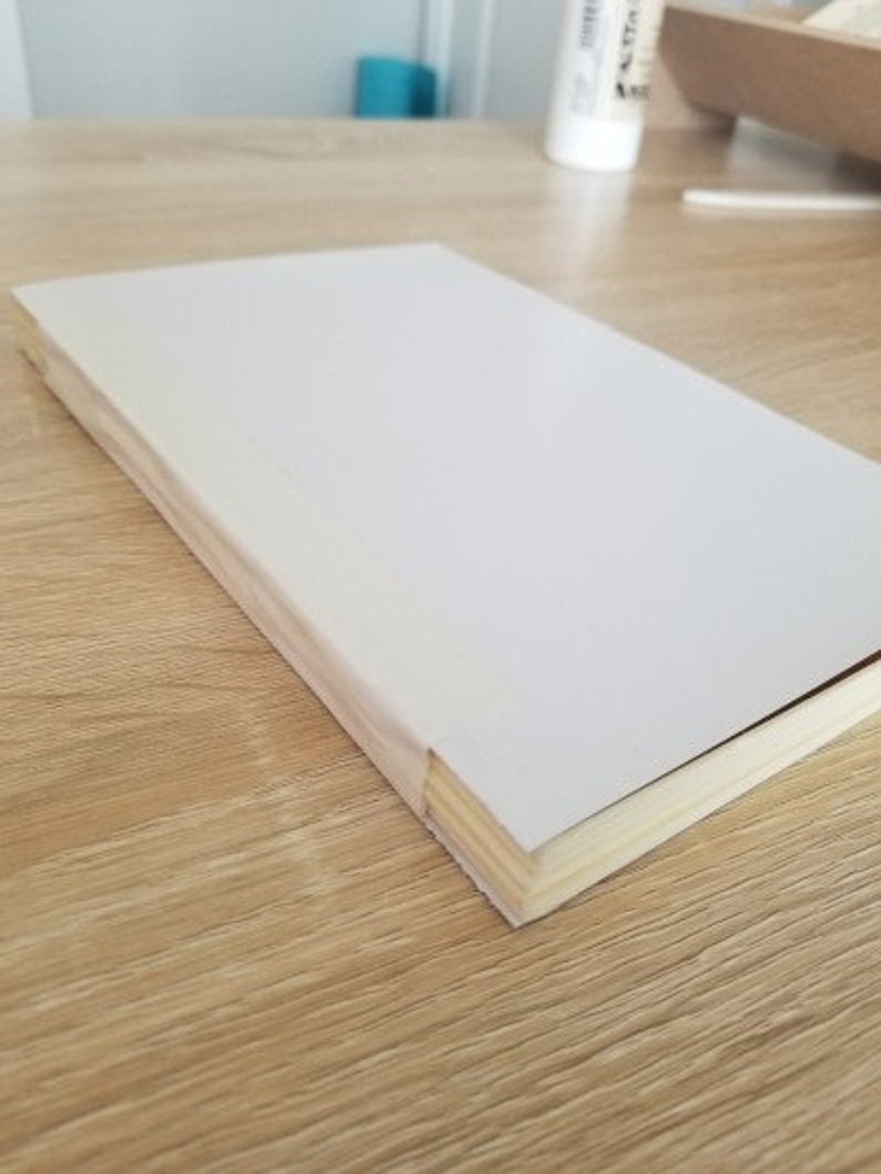 Blank Text Block for Bookbinding  Hand-Bound and Hand-Pressed