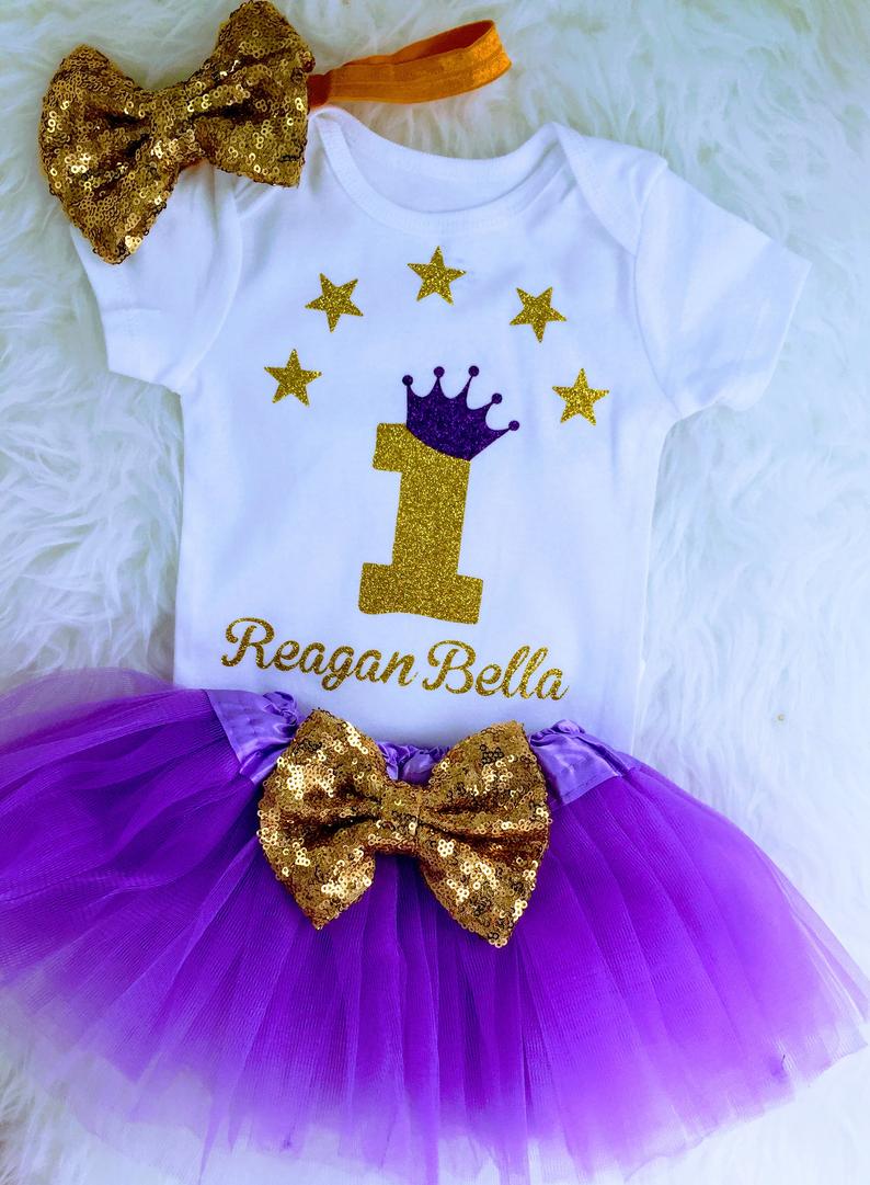 Lavender & gold 1st birthdayTwinkle little star One year old