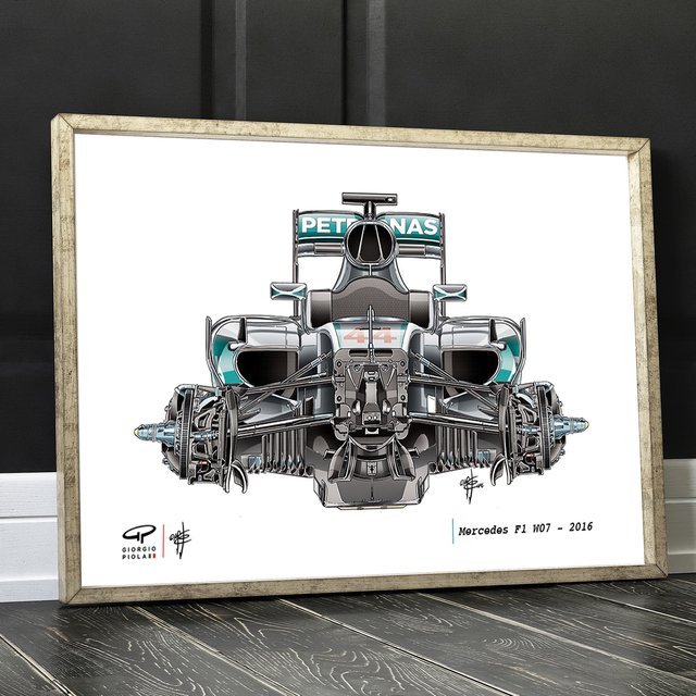Mercedes 2016 F1 Poster