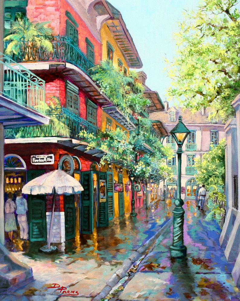 Pirates Alley Painting New Orleans French Quarter