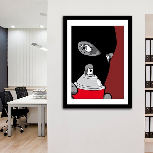 Real Hero Banksy Fine Art Print by GrGoire Guillemin