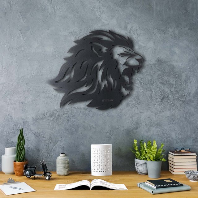 Roar Lion Metal Wall Decor