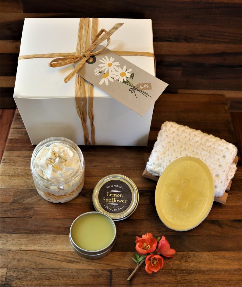 Springtime Milk and Honey Bath Gift Set Hand Soap with