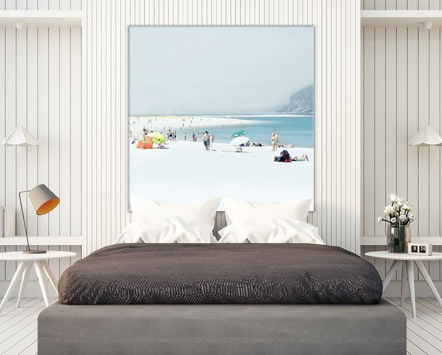 Troia. Giant Sea scene Art Print on Canvas, 54 x 54 inches.