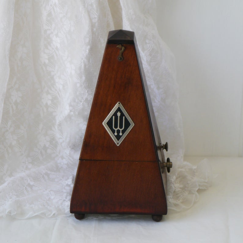 Vintage Wittner Mechanical Wind Up Pyramid Metronome