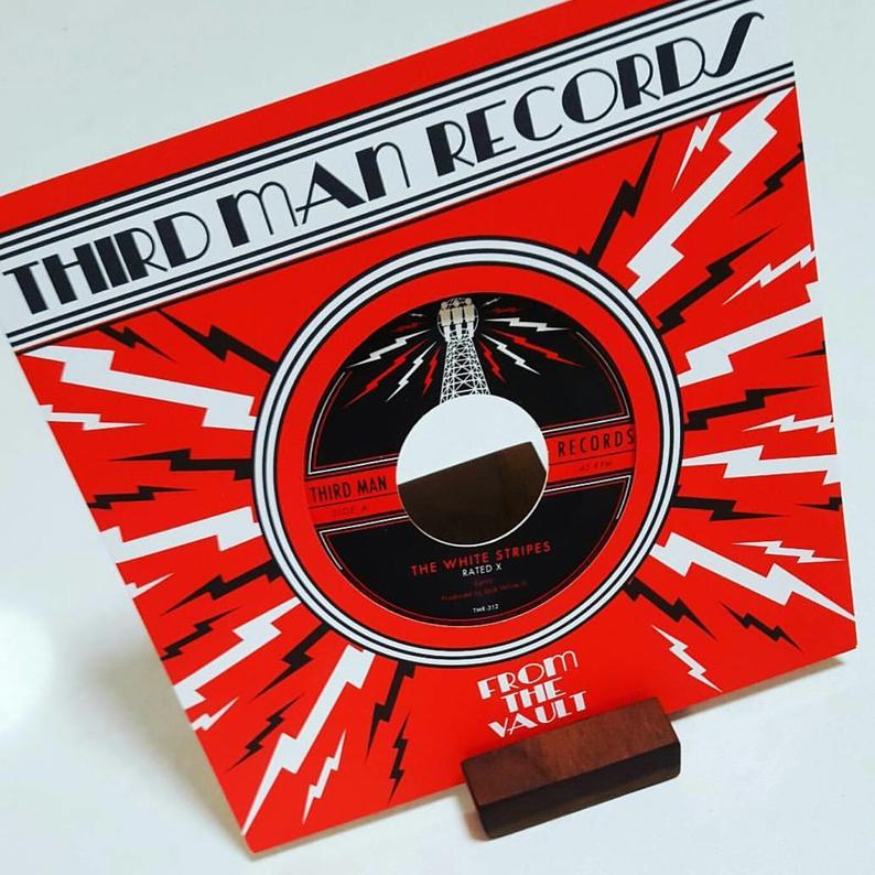 Vinyl Record Display Now Playing Album Stand Walnut