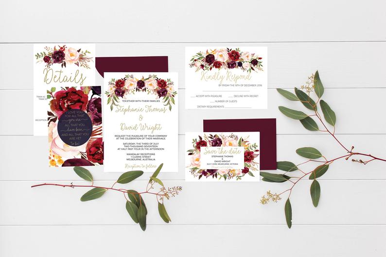 Wedding invitations Printable wedding invitations Wedding