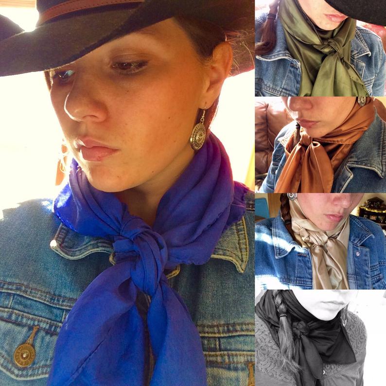 Western Wild Rags/Silk Scarves