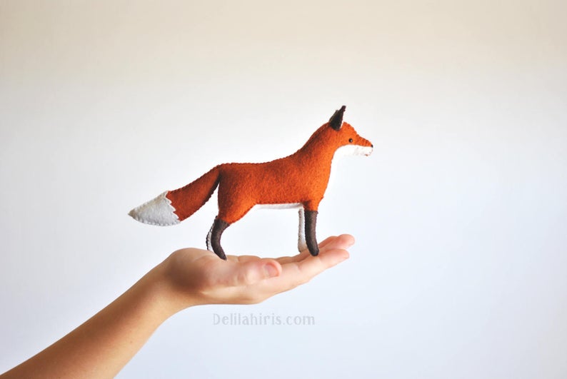 Woodland Felt Fox Pattern   Waldorf Style Felt Animal Pattern