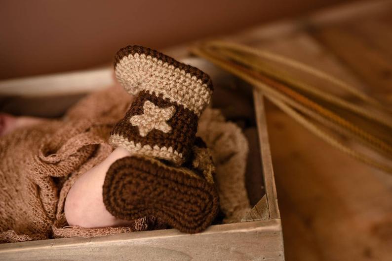 Baby Cowboy Boots  Infant Cowgirl Booties  Newborn Country