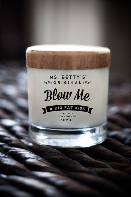 Blow Me, A Big Fat Kiss Scented Candle