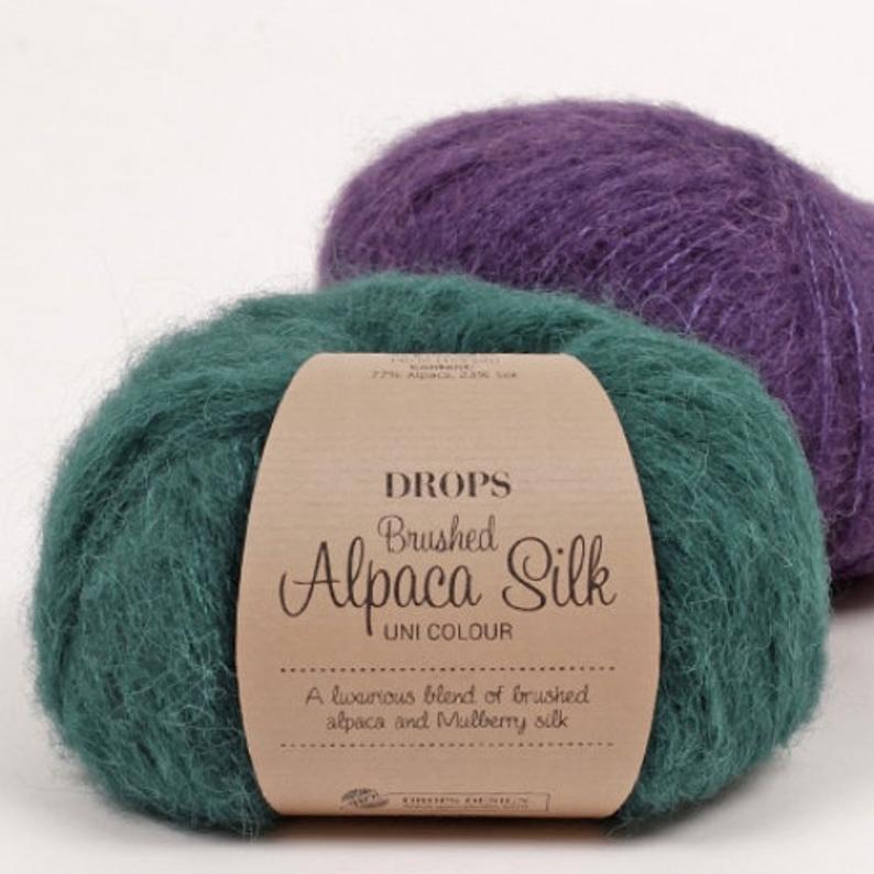 Brushed Alpaca silk yarn Garnstudio DROPS Design Brushed
