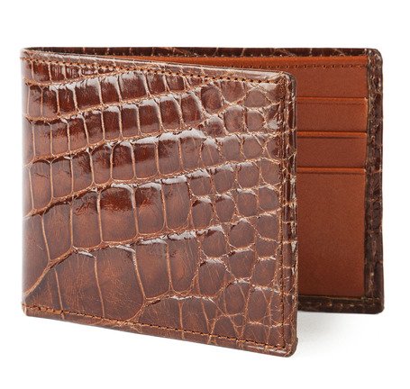 Cognac Alligator Bifold Wallet | SIR JACK’S