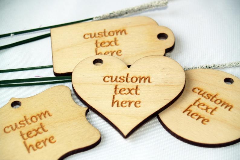 Custom wood tags custom tags custom thank you tags