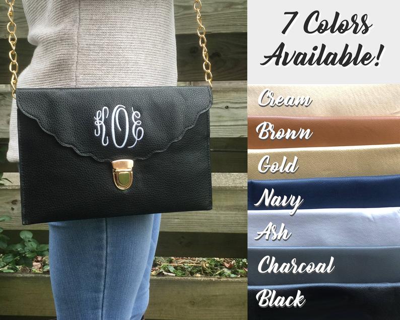 ENVELOPE CLUTCH BAG  Christmas Gift  Personalized Clutch