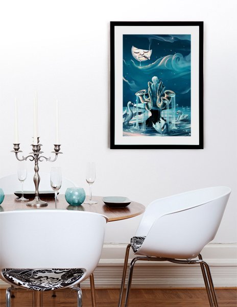 Everlasting Blues, Fine Art Print by Rolando Cyril