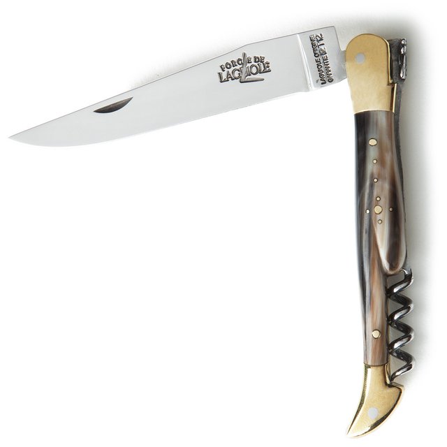Laguiole 11cm Pocketknife & Corkscrew in Horn