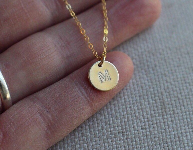 Monogram Necklace in 14/20 Gold-fill Personalized Necklace