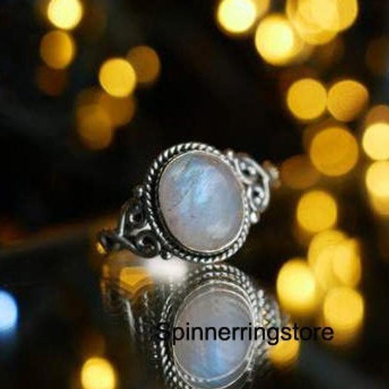 Moonstone Ring Gemstone Ring Handmade Ring Statement Ring