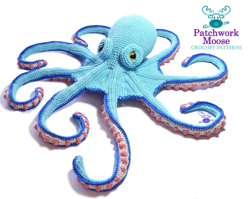 Octopus Crochet Pattern PDF Instant Download  Claude