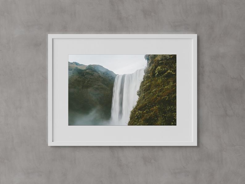 Sk?gafoss Waterfall Iceland Wall Art Fine Art Prints