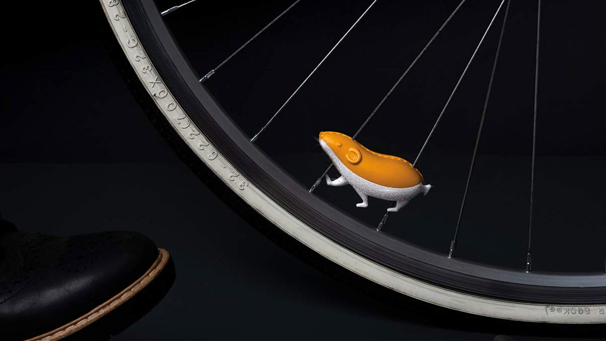 Speedy the Hamster Reflective Bike Spoke Accessory