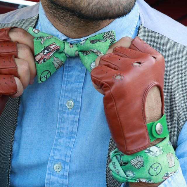 The Green Gentleman Driver Bow Tie