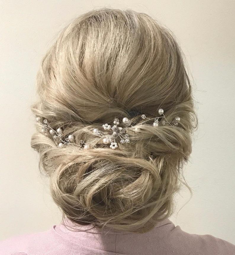 Wedding Hair Piece Pearl Wedding Hair Vine Bridal Hair Piece