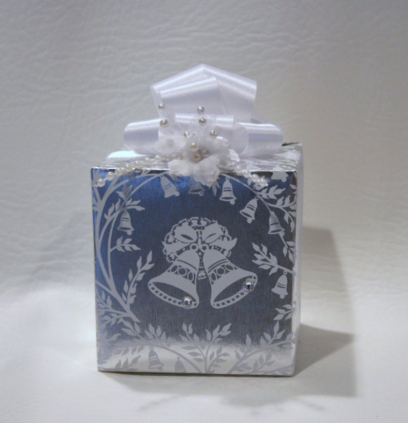 Wedding Music box wrapped as a gift