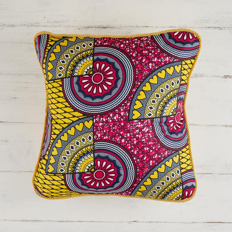 African print pillow cover colour block pillow Decorative