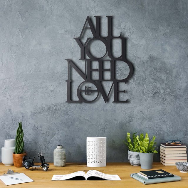 All You Need is Love Metal Wall Decor