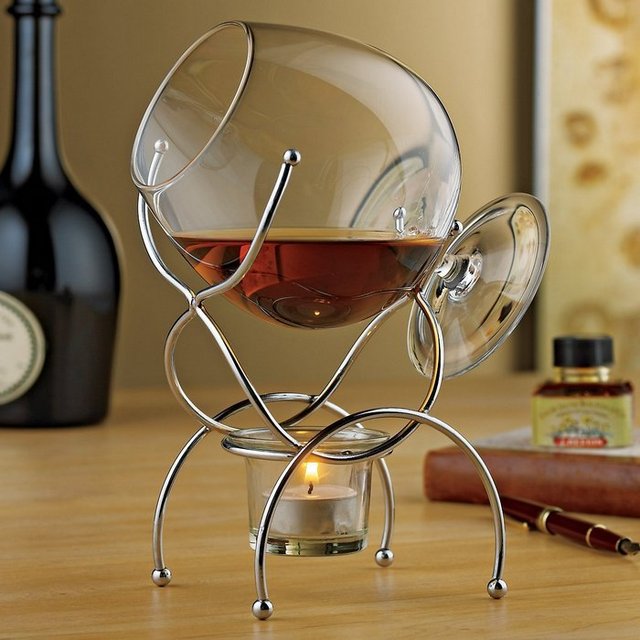 Brandy Snifter and Warmer Set