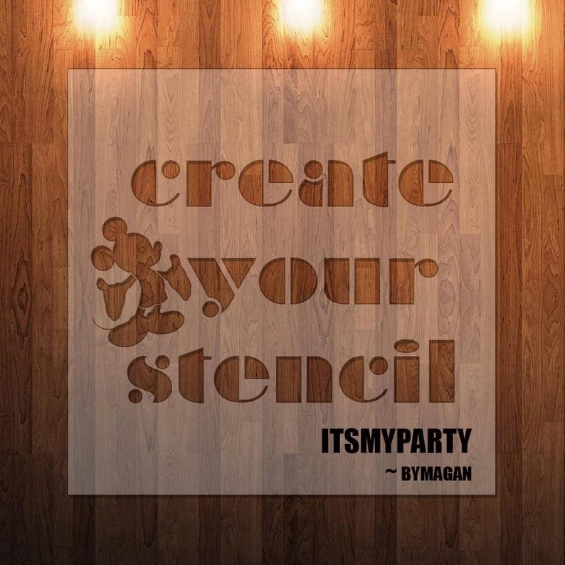 Custom Stencil DIY Stencil Create Your  Own Stencil Custom