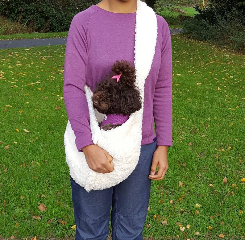 Dog Carrier. Customised Dog Sling. Dog Papoose. Dog Teddy Bear