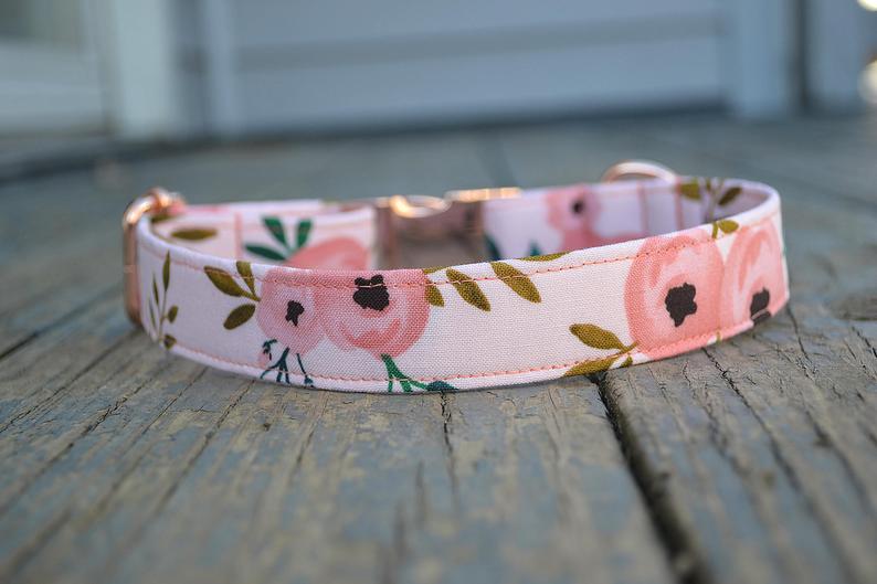 Dog Collar Girl Dog Collar Rose Dog Collar Rose Gold Dog