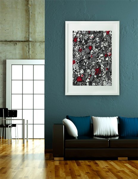 Doodle Pattern, Fine Art Print by Craig Watkins