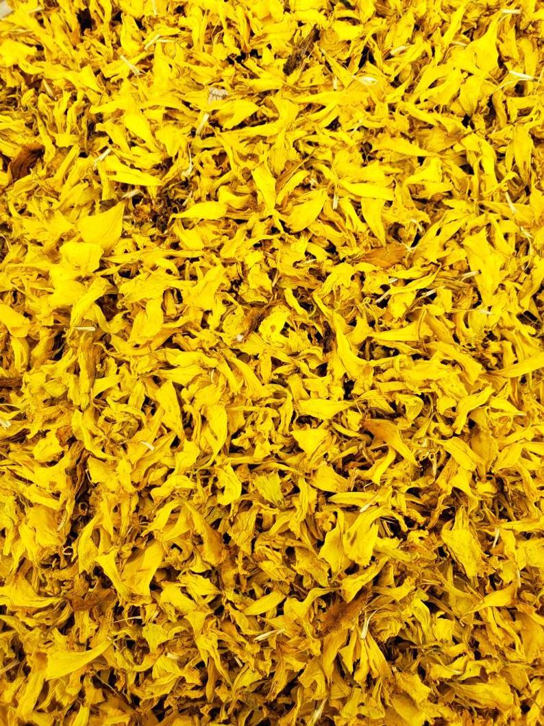 Dried Yellow Marigold Petals