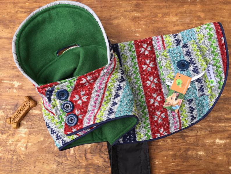 Fleece dog coat for boy for girl sublimebirdy xs small