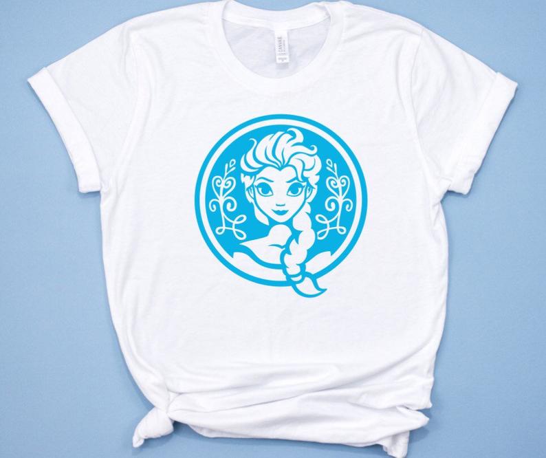 Frozen Elsa Shirt for girls Disney Birthday Shirt Glitter