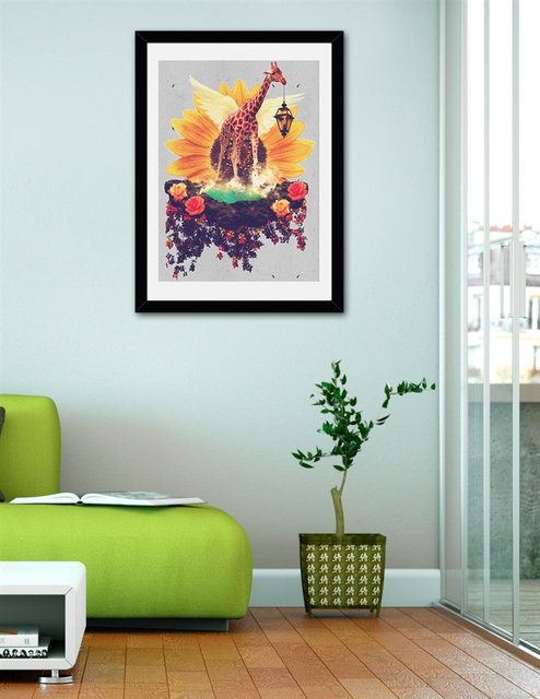 Girafflower., Fine Art Print by Eleaxart