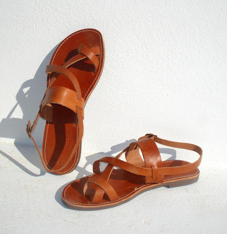Handmade Roman Grecian leather sandals