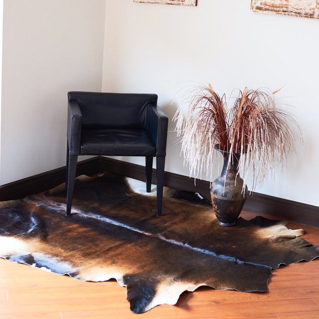 Large Leather Cowhide Rug