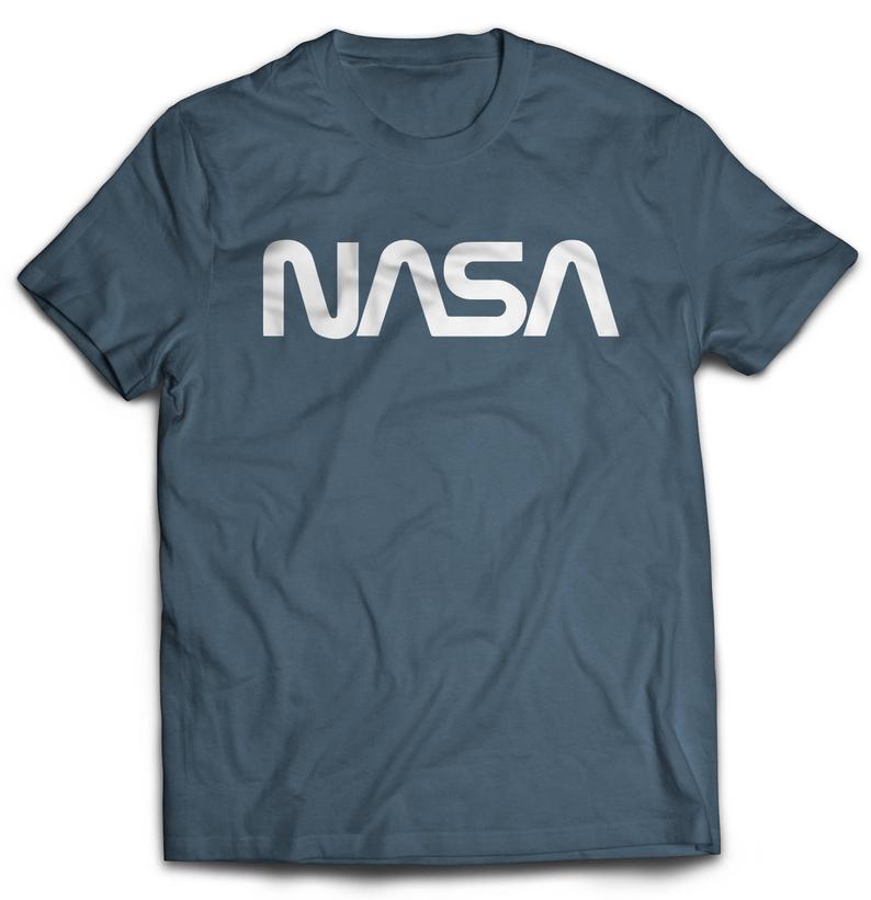 Men’s Retro Vintage NASA Worm Logo Premium Soft T-Shirt