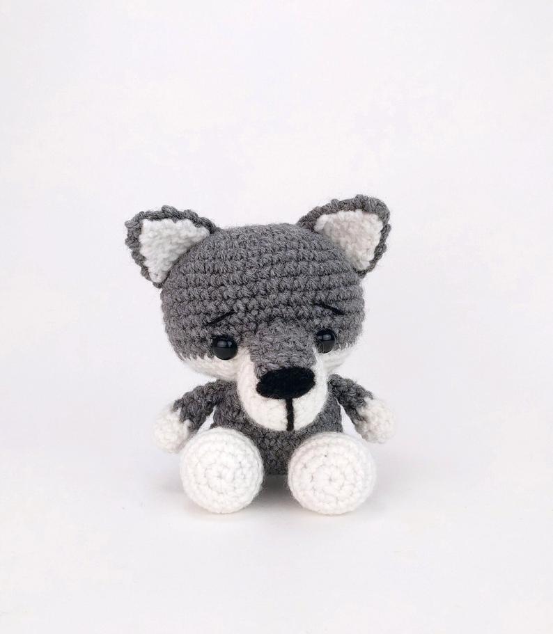 PATTERN: Wilson the Wolf Pup  Crochet wolf pattern